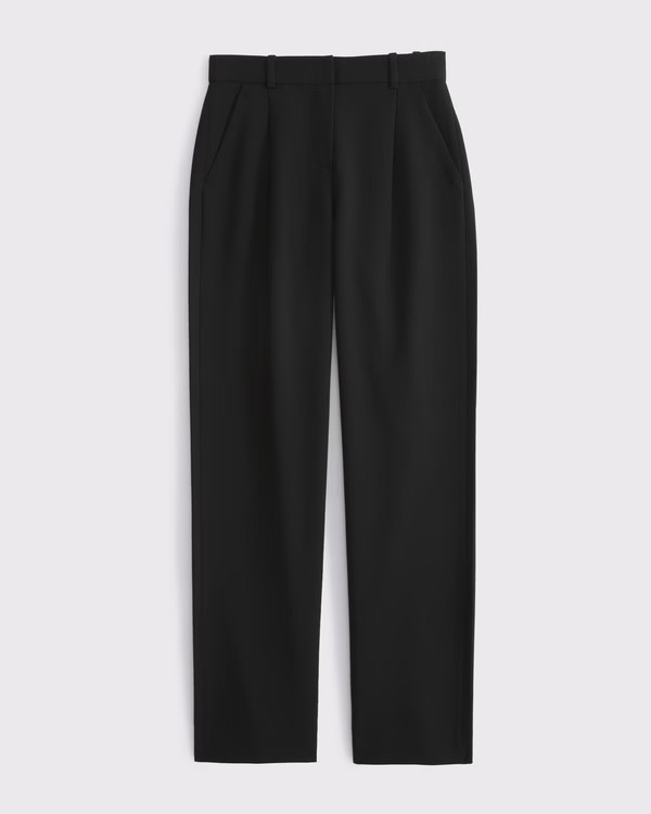 Women's A&F Quinn Tailored Straight Pant | Women's Bottoms | Abercrombie.com | Abercrombie & Fitch (US)