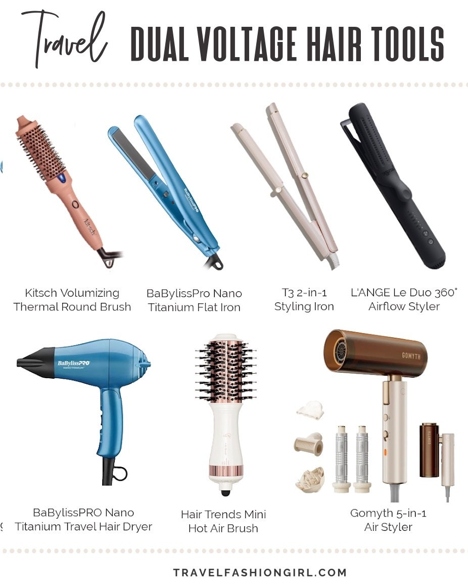 When traveling, you might think the easiest solution is to leave your hair tools at home. 😢 But let's be honest...why should we have to sacrifice a good hair day! 👩‍🦱 

From flat irons to multi stylers, here are the best dual-voltage hair tools so you can ensure you won't BLOW A FUSE when on vacation! 😊🌎🔌

Travel Fashion | Travel Beauty Tips | Travel Hair Tools | Travel Hair Styles | Beauty On The Go | Travel Flat Irons

#LTKtravel #LTKeurope #LTKbeauty
