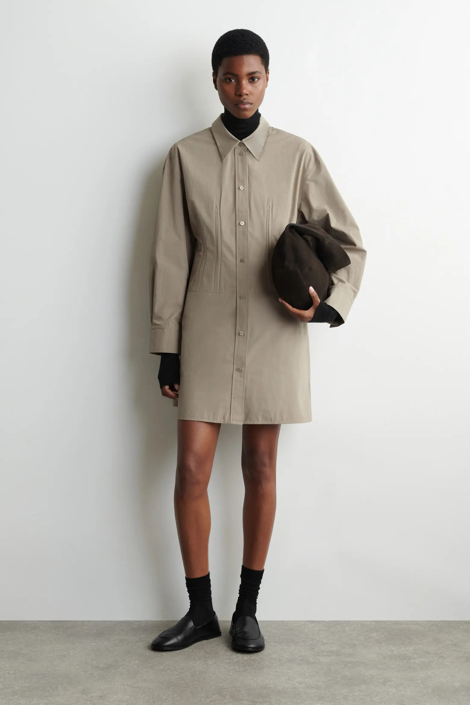 Waisted Cotton Shirt Dress (Women) | Nordstrom | Nordstrom