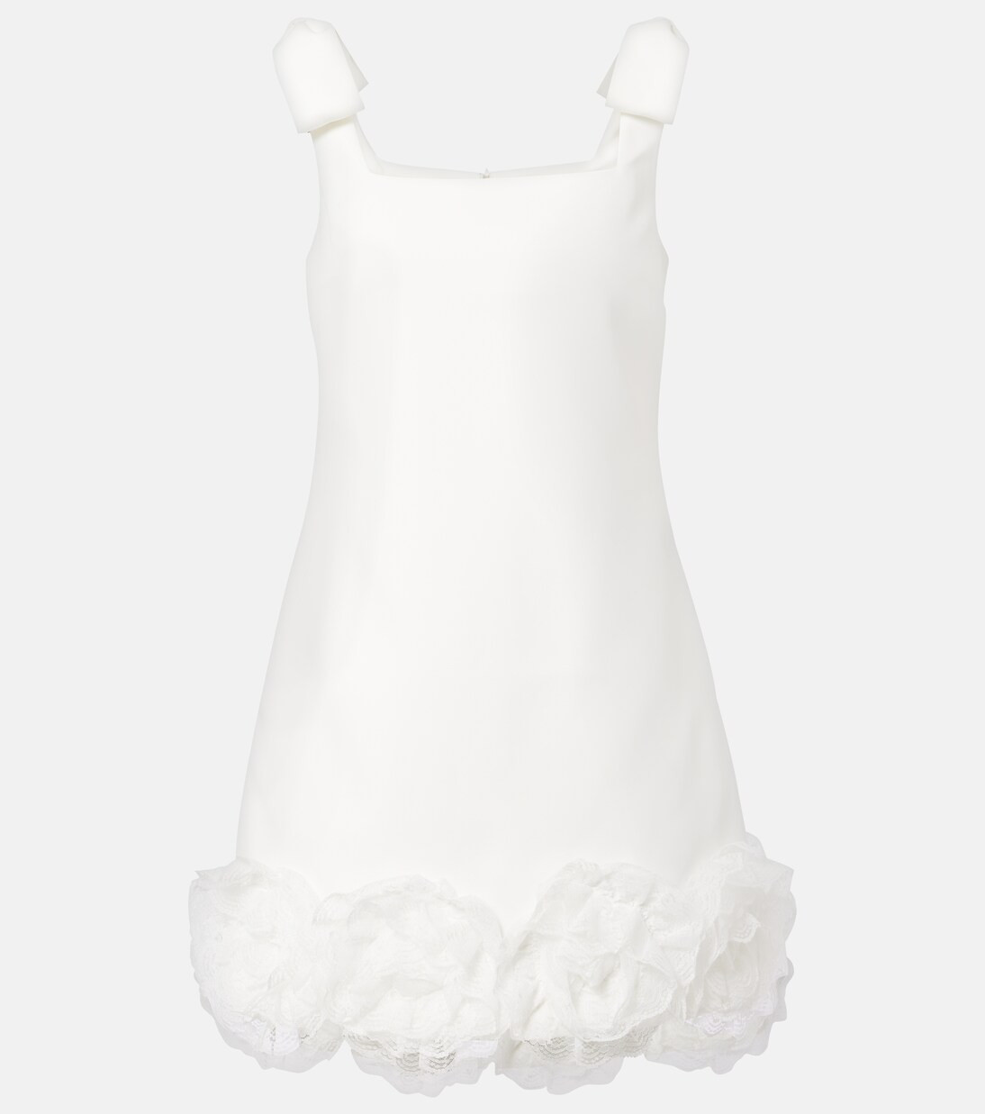 Bridal floral-appliqué crêpe minidress | Mytheresa (US/CA)