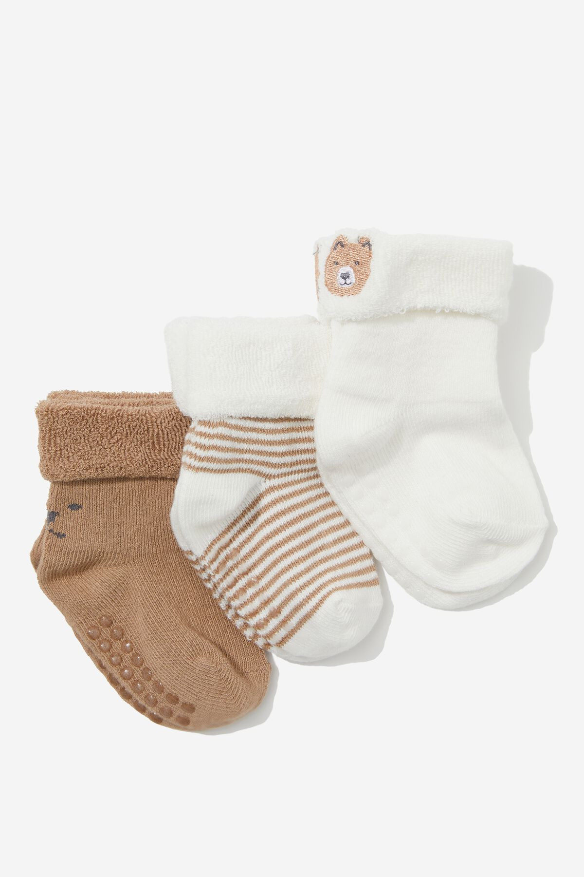 3Pk Terry Baby Socks | Cotton On (US)