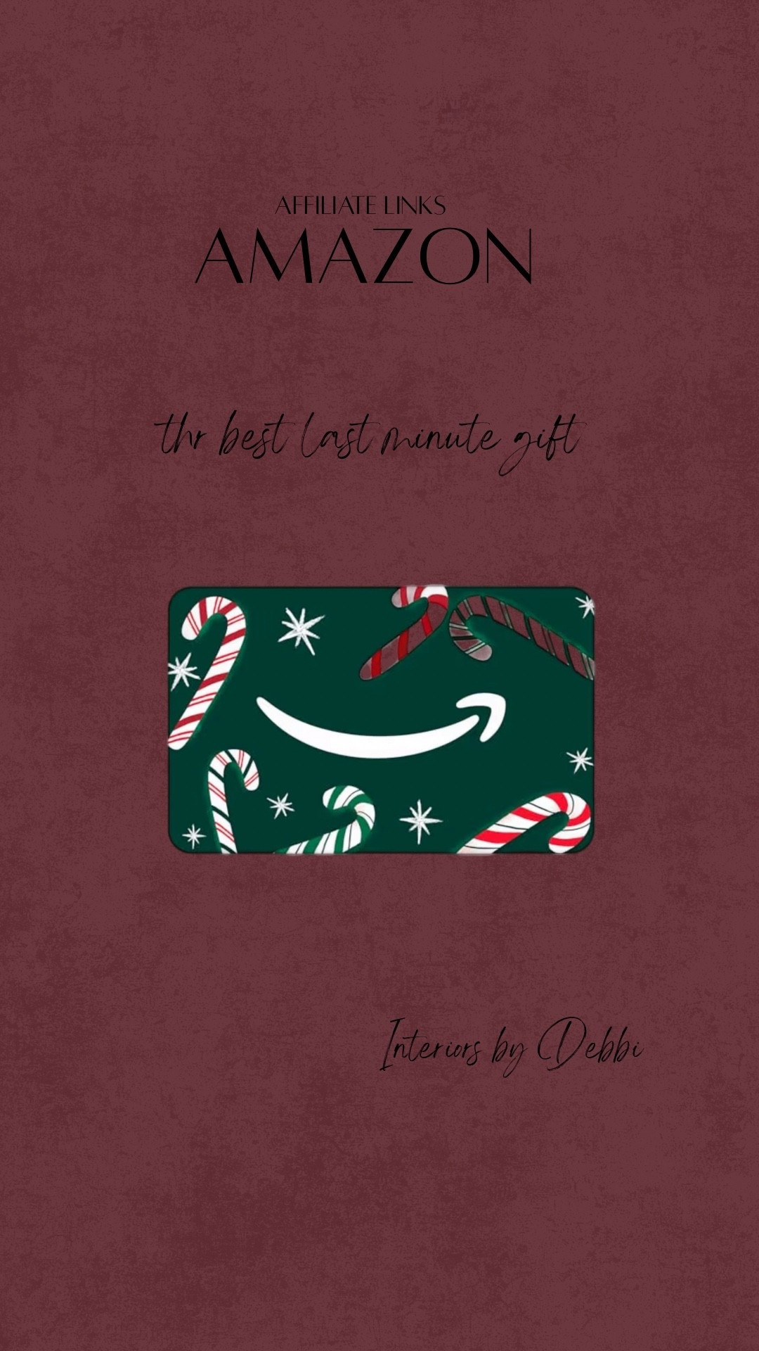 Amazon Gift Idea
Gift card, transitional home, modern decor, amazon find, amazon home, target home decor, mcgee and co, studio mcgee, amazon must have, pottery barn, Walmart finds, affordable decor, home styling, budget friendly, accessories, neutral decor, home finds, new arrival, coming soon, sale alert, high end look for less, Amazon favorites, Target finds, cozy, modern, earthy, transitional, luxe, romantic, home decor, budget friendly decor, Amazon decor #amazonhome

#LTKFindsUnder50 #LTKHoliday #LTKGiftGuide