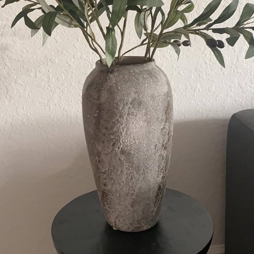 Rustic Ceramic Flower vase,Terracotta vase,Decorate a Farmhouse, Large vases for entryway Centerp... | Amazon (US)