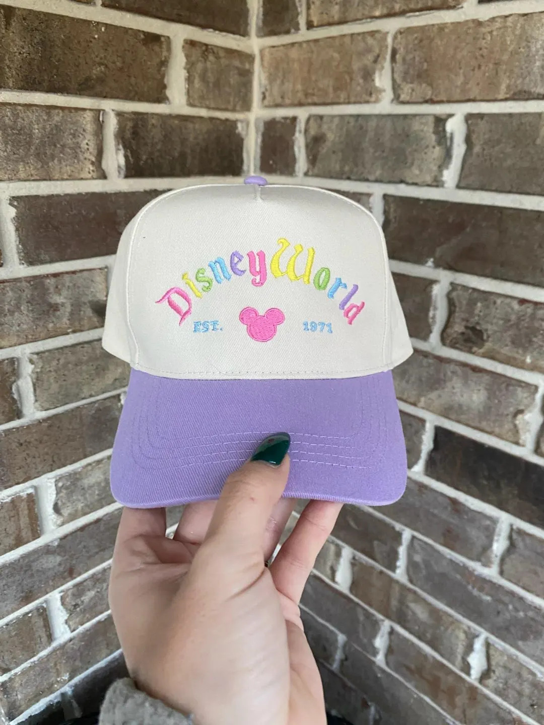 Disney World Embroidered Purple Hat - Etsy | Etsy (Global)