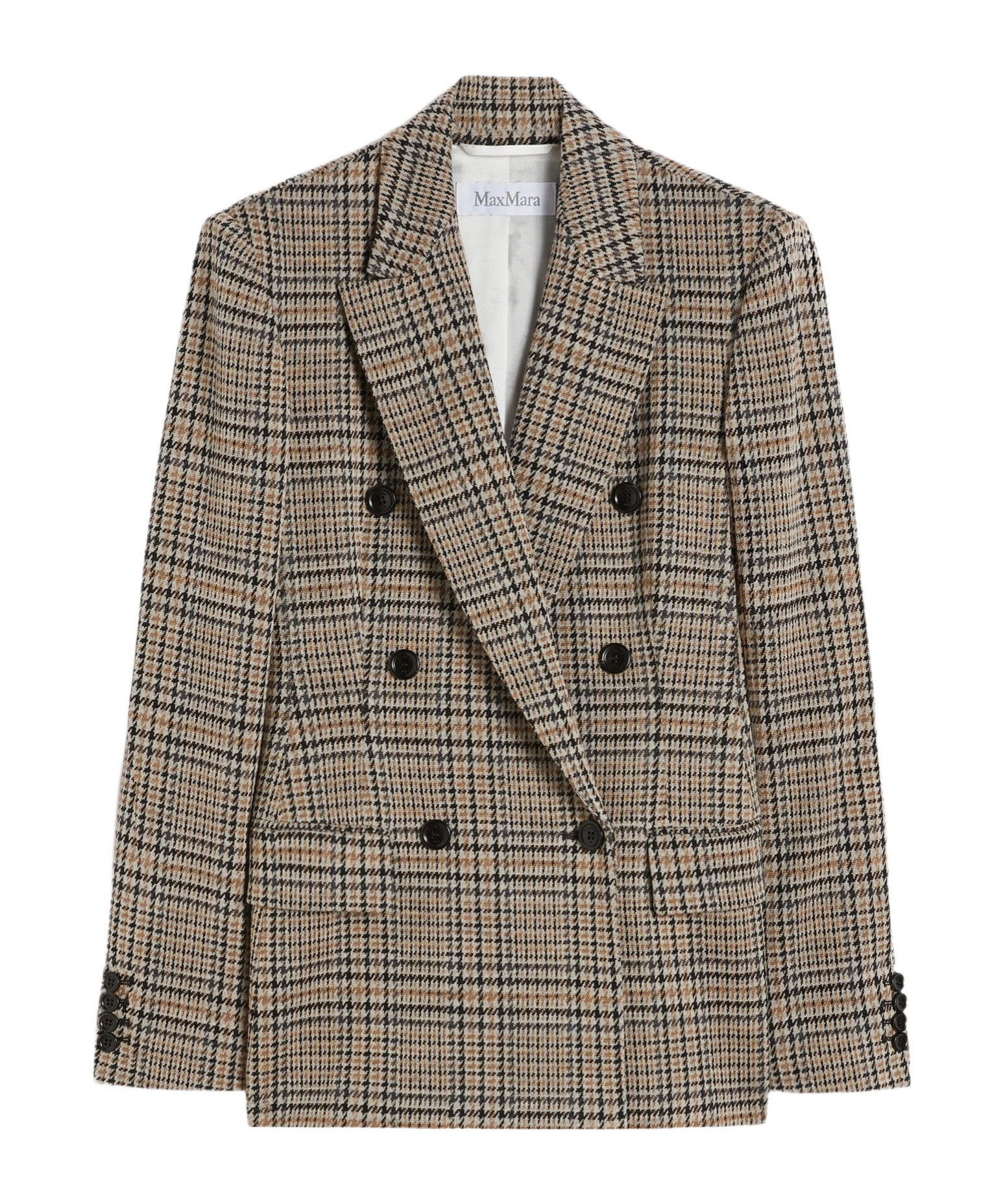 Max Mara Mxmateneo Checked Jacket | Senser US