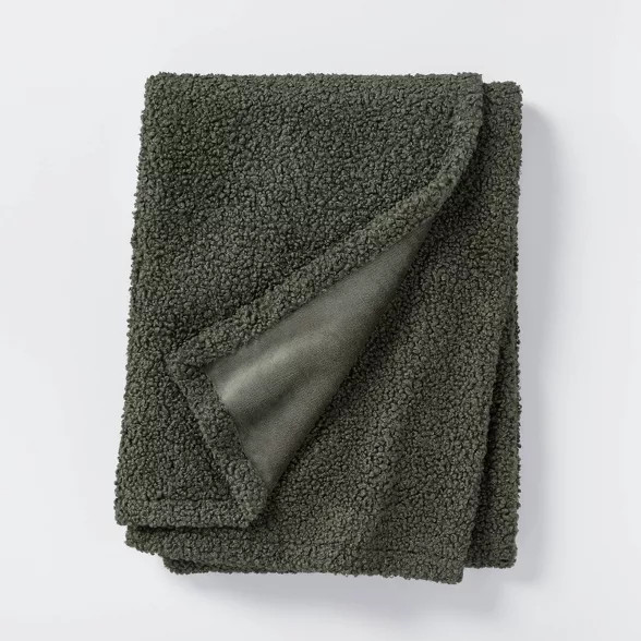 Boucle with Plush Reverse Throw Blanket - Threshold™ designed with Studio McGee | Target