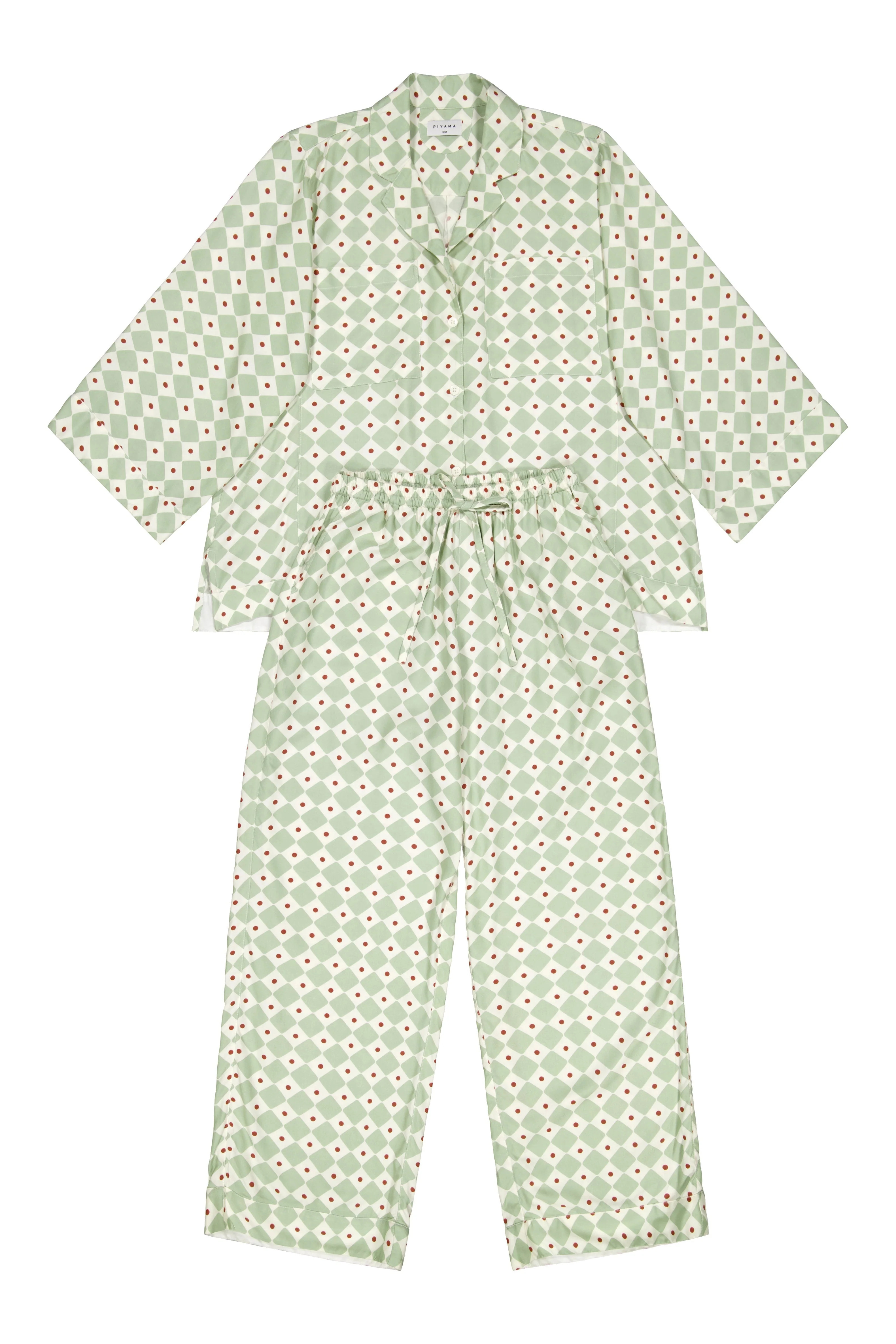 Peta Sleep Set - Long - ECOVERO™ - Diamond | Piyama US