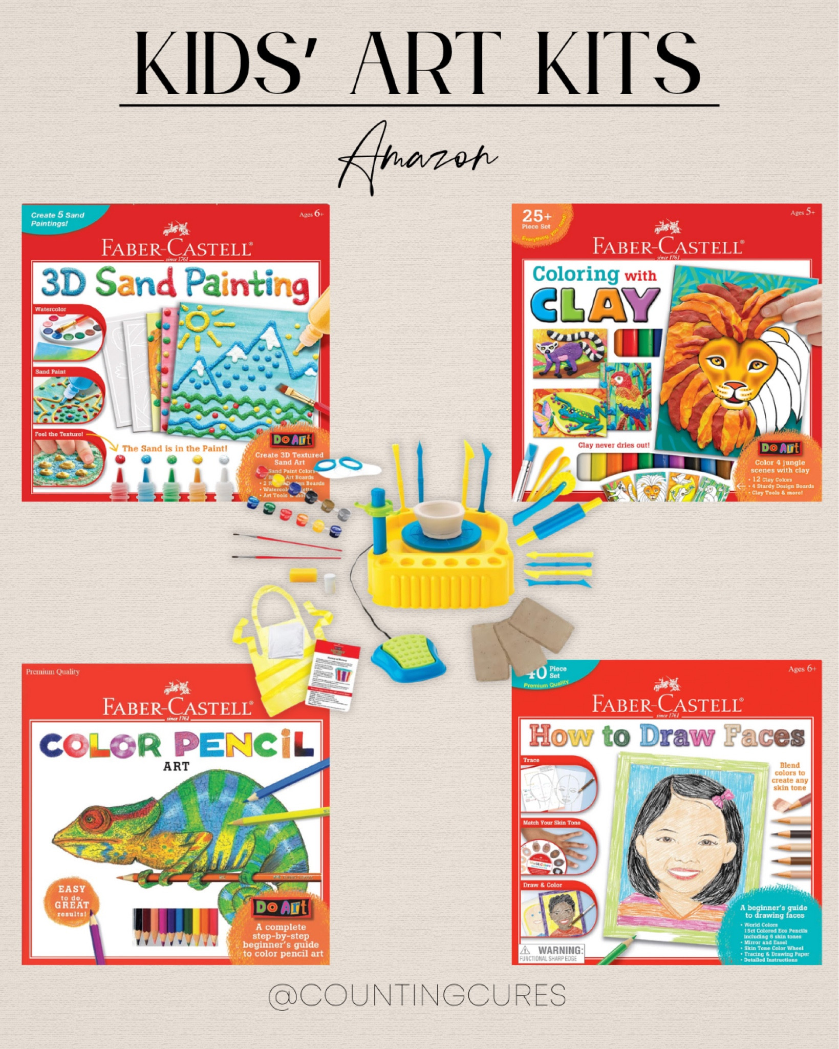 Make your kid's springbreak unforgettable with these art kits that they will surely enjoy whether they're in the park or at home! #giftguide #kidstoy #screenfreeactivity #amazonfinds
