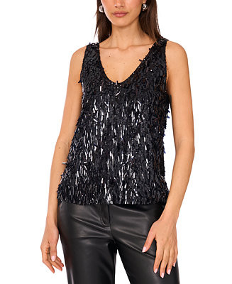 Vince Camuto Women's V-Neck Boxy Tank Top - Macy's | Macy's