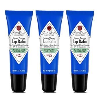 Jack Black Intense Therapy Lip Balm, SPF 25 Sun Protection, Lip Moisturizer, Hydrating Lip Balm w... | Amazon (US)