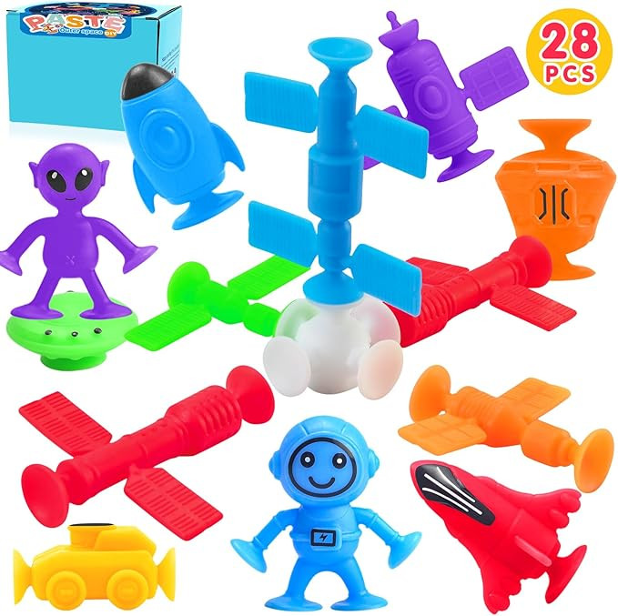 Toddlers Textured Suction Cup Bath Toys, 28 Pack Kids Creative Sensory Fidget Toy, Sensory Toys f... | Amazon (US)