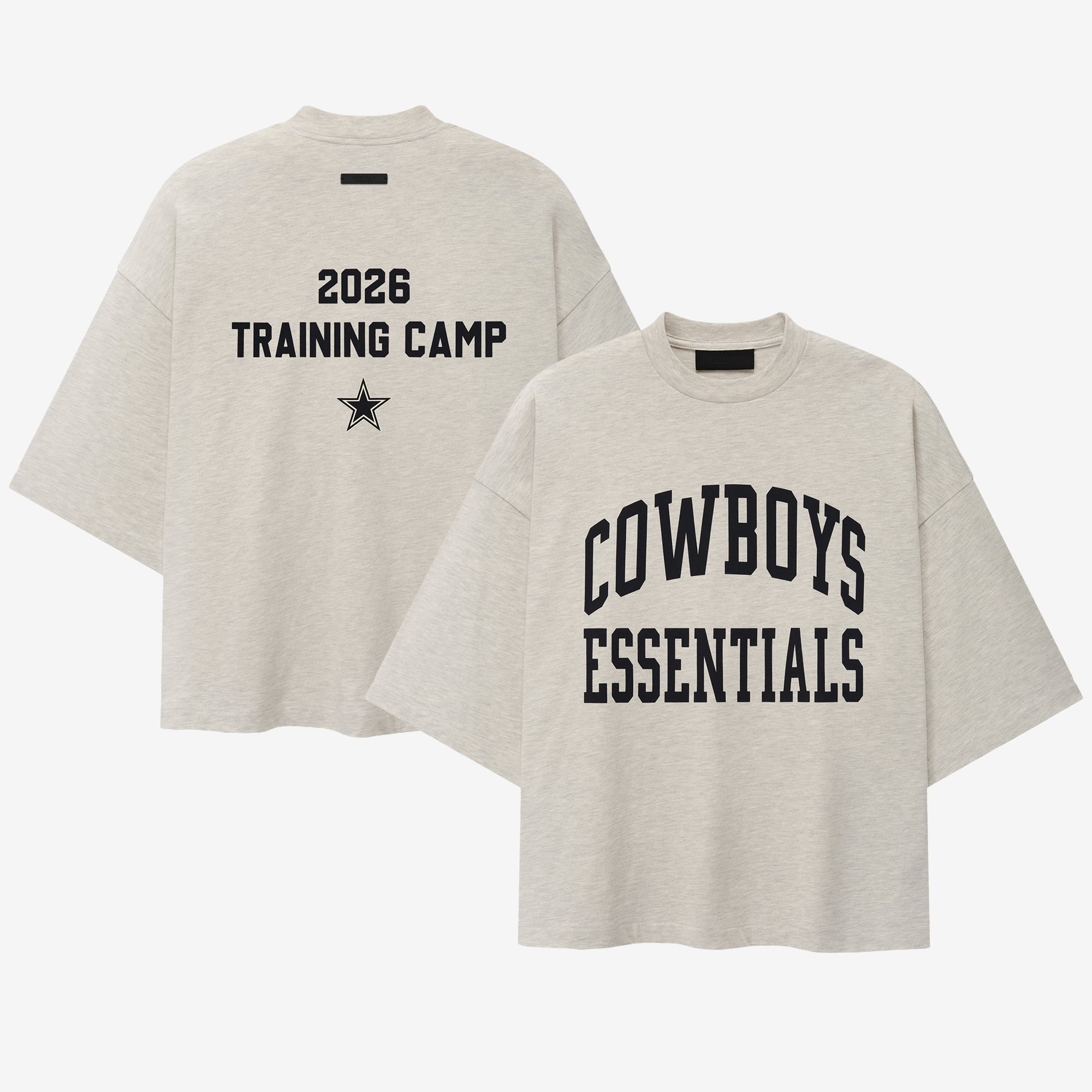 Dallas Cowboys Fear of God Training Camp Boxy T-Shirt - Heather Gray | Fanatics