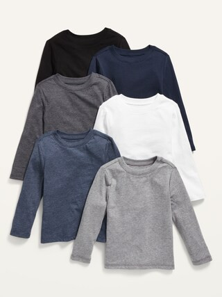 Unisex Long-Sleeve T-Shirt 6-Pack for Toddlers | Old Navy (US)