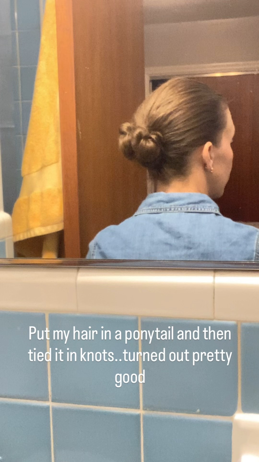 Knotted hairstyle for today 

#watchnow 

#LTKBeauty