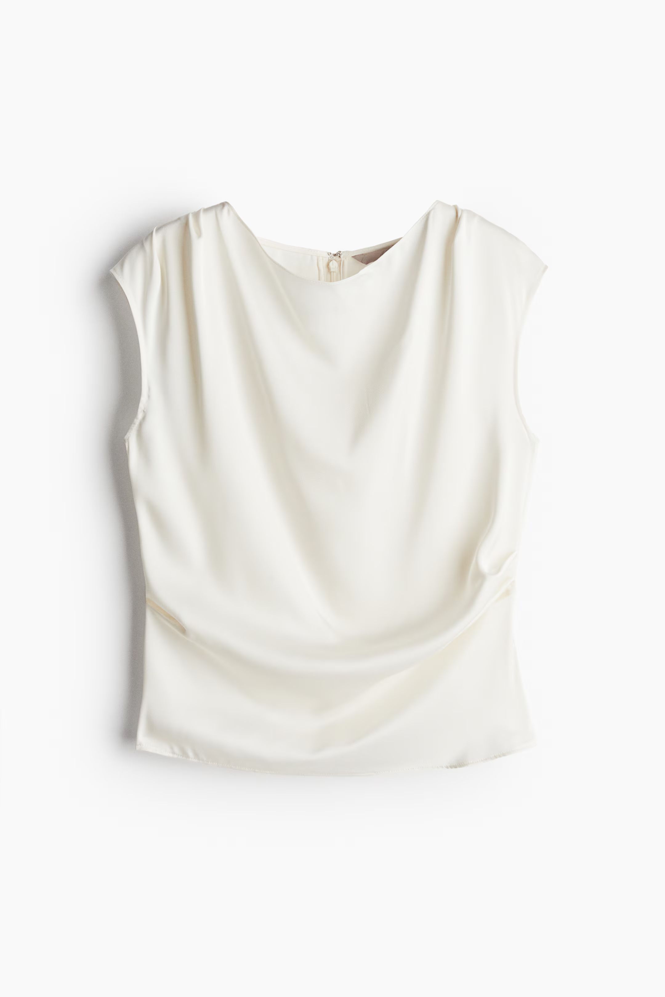 Draped satin top | H&M (UK, MY, IN, SG, PH, TW, HK)