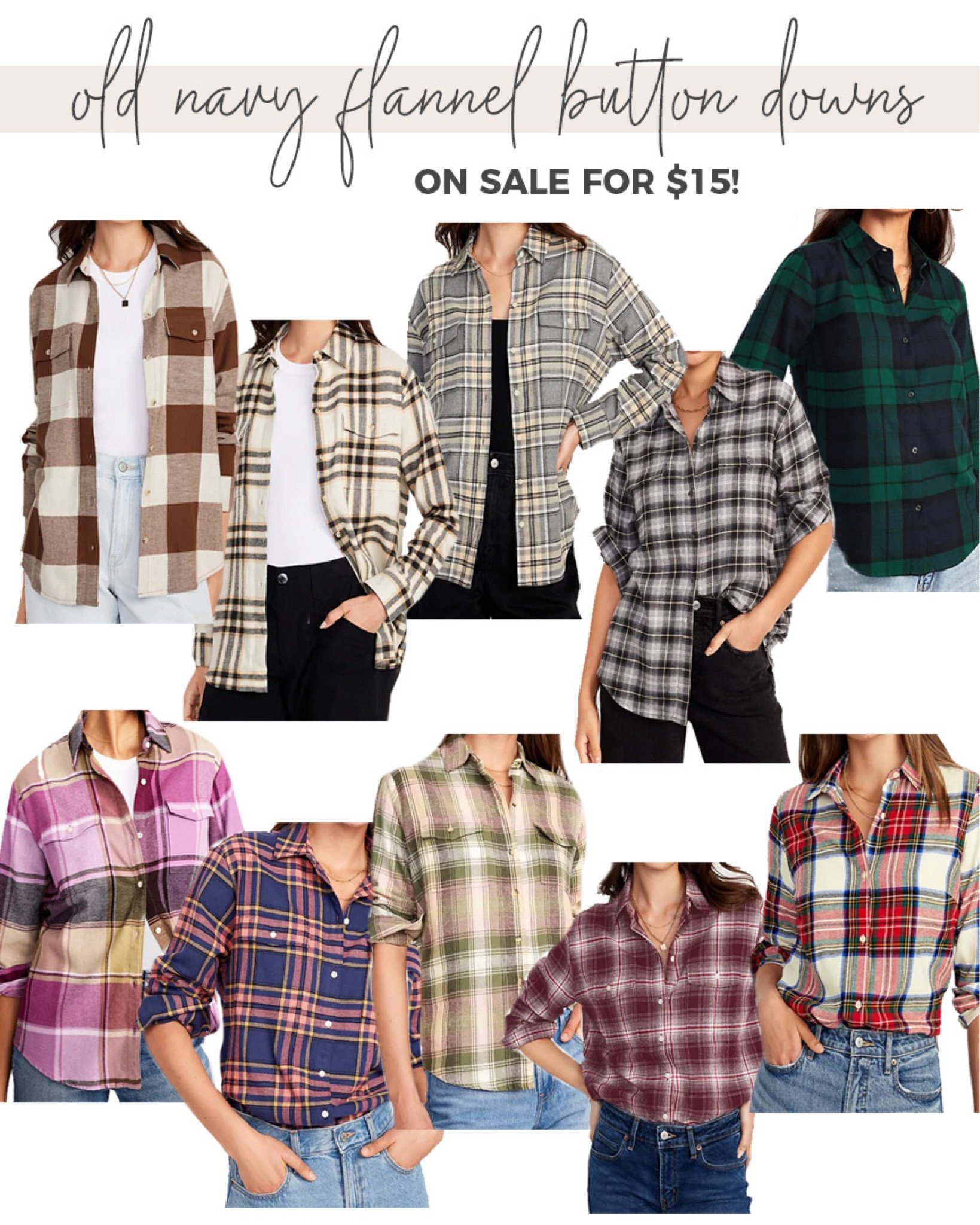 $15 plaid flannel button down shirts! Perfect fall fashion staple! 

#plaidbuttondown #fallfashion 

Old navy flannel button down. Fall fashion. Affordable fall fashion. Plaid button down. Fall fashion staple  

#LTKsalealert #LTKfindsunder50 #LTKstyletip