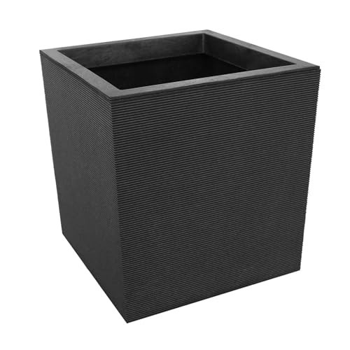Tierra Verde Self-Watering Planter, Citadel Horizon, 13.5"x14", Black | Amazon (US)
