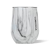Corkcicle Luxe Collection 12 Oz Triple Insulated Stainless Steel Stemless Travel Cup with Lid & Sili | Amazon (US)