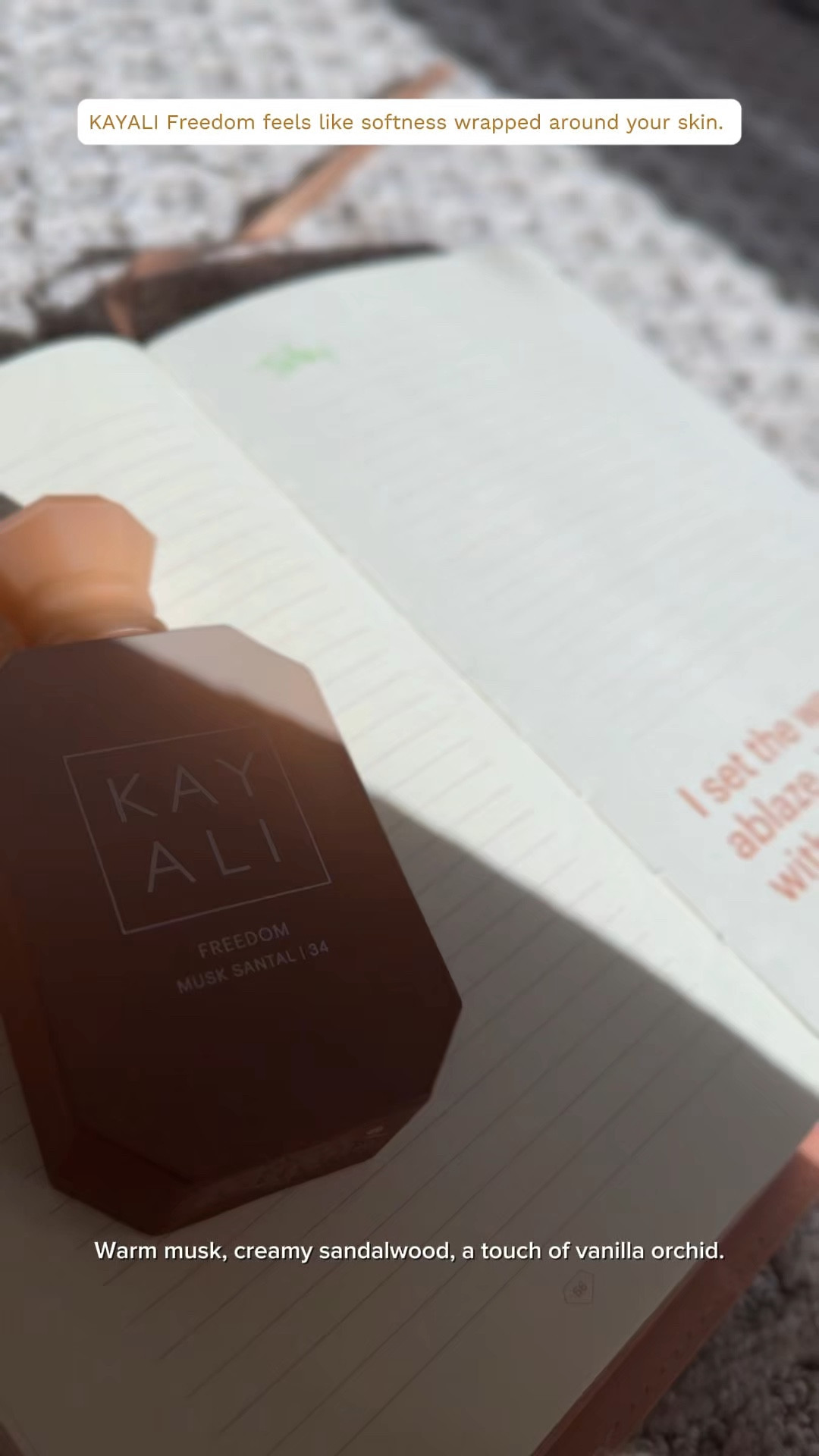 If you love soft, warm, skin-like fragrances, KAYALI Freedom (Musk Santal | 34) is one of the prettiest everyday scents I’ve tried. It’s feminine, comforting, and melts into the skin in the most effortless way.

Scent Profile:
	•	Top: Soft musk, airy freshness
	•	Middle: Creamy sandalwood (Santal), white florals
	•	Base: Vanilla orchid, amber woods, a warm skin-like finish

Freedom opens with a clean, delicate musk that feels cozy and fresh at the same time, almost like warm skin straight out of a plush blanket. As it settles, the sandalwood comes forward, adding a creamy, smooth warmth that makes the fragrance feel elevated and intimate. The vanilla orchid and amber woods wrap everything together with a soft sweetness that isn’t sugary… just warm, feminine, and inviting.

This sits close to the skin in the best way. It’s not loud, it’s soft confidence. Think: warm hugs, clean sheets, slow mornings, a fresh blowout, a quiet luxury vibe. This is the kind of perfume people smell when they get close and ask, “What are you wearing?”

✨ Perfect For:
	•	Everyday wear
	•	Soft life girlies who love warm, cozy scents
	•	Fragrance lovers who prefer skin-like, musky, barely-sweet notes
	•	Anyone who wants a signature scent that feels feminine without being overpowering

Layering Ideas:
Pairs beautifully with vanilla-based body creams, musk lotions, or any warm, gourmand scent you already love. It adds that creamy, musky finish that makes a fragrance feel complete.

If your vibe is warm, clean, cozy, feminine, and a little bit sensual, this is the one.

#LTKBeauty #LTKHoliday #LTKGiftGuide