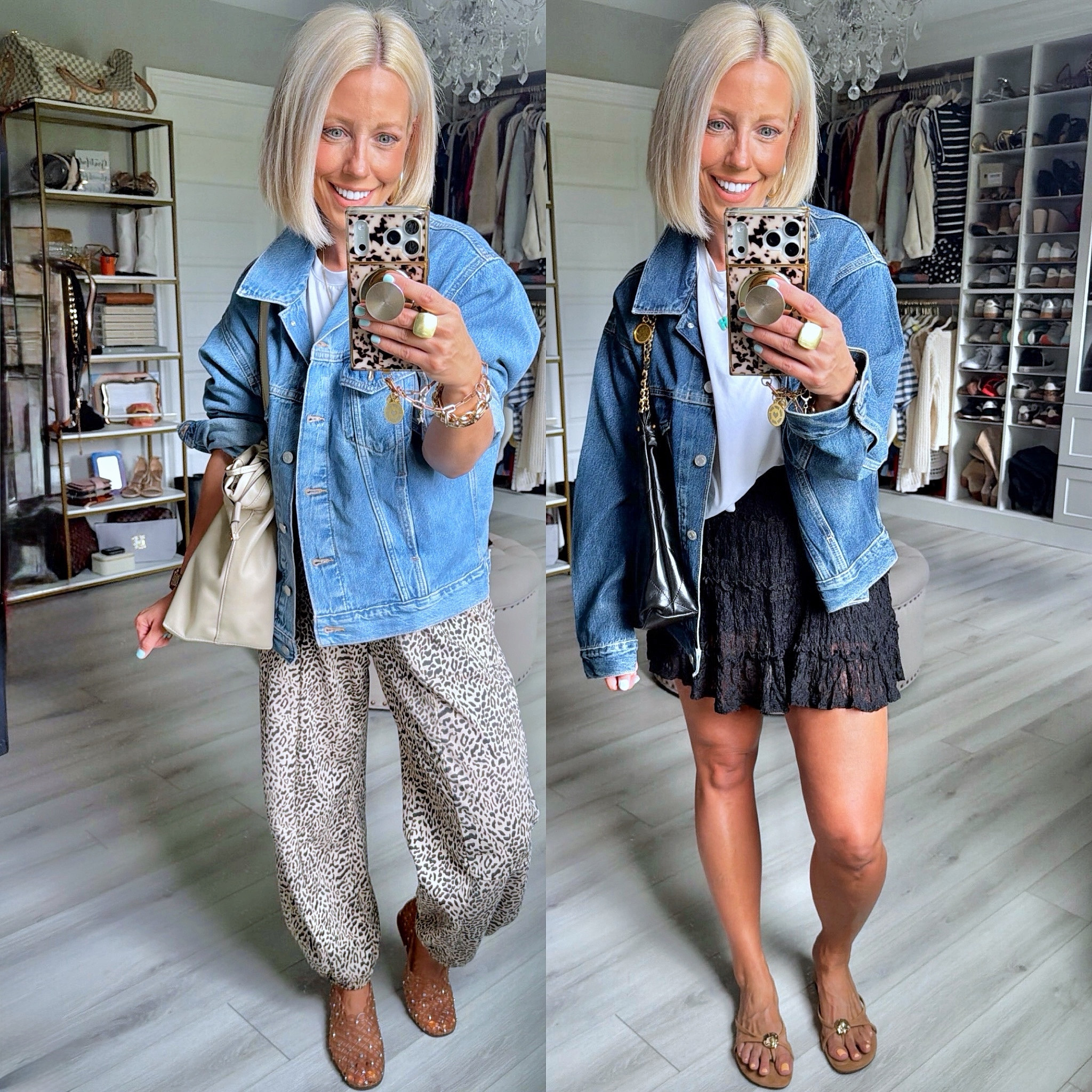 Spotted at Walmart and RUN 🏃‍♀️ — Levi Strauss denim jackets for a fraction of the price 🙌

These are the ultimate affordable denim jackets, perfect for everyday outfits, mom style, and easy spring to summer layering. Think capsule wardrobe staples, classic denim looks, and that effortless street style vibe without the splurge.

If you love budget-friendly fashion, Walmart finds, and Levi’s style for less, this is your sign 💙
⬇️⬇️⬇️
Jackets size small (runs oversized)
Joggers and tee medium
Lace skirt/shorts size small. 

#Walmartstyle #DenimJacket #LeviStrauss #AffordableFashion #MomStyle #EverydayOutfits #CapsuleWardrobe #SpringStyle #SummerStyle #BudgetFashion #WalmartFashion #StyleForLess

#LTKootd #LTKSeasonal #LTKOver40