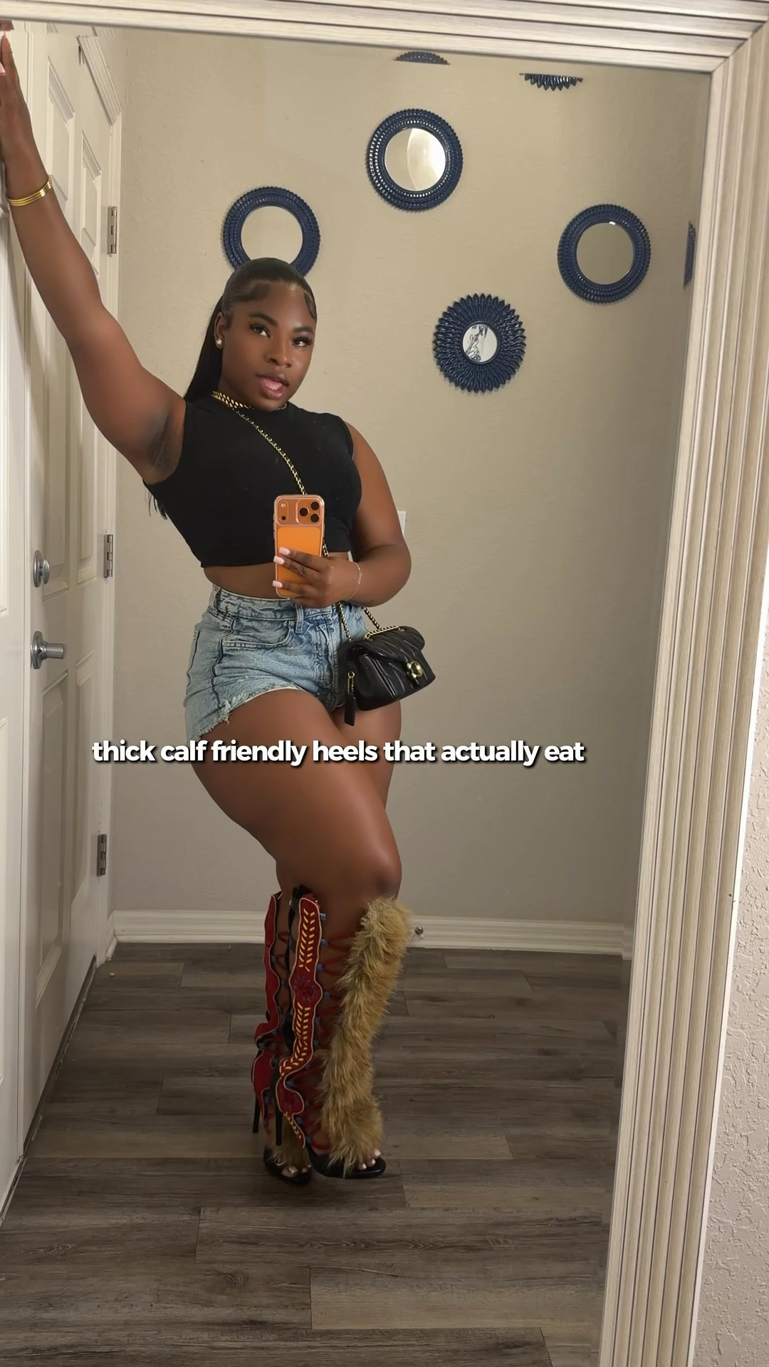 y’all, I wore this outfit a couple weeks ago but let’s really get into the heels 😭

these Shop AKIRA x Azalea Wang boots are so tea. the detail, the fur, the drama… yeah they’re the whole moment.

and as a thick girl, I love that they’re actually thick calf friendly and still make a statement.

the outfit was cute, but the heels?
the heels were the event.

would y’all wear these? 👀

#shopakira #azaleawang #thickcalffriendly #statementheels #fashiongirl

#LTKootd
