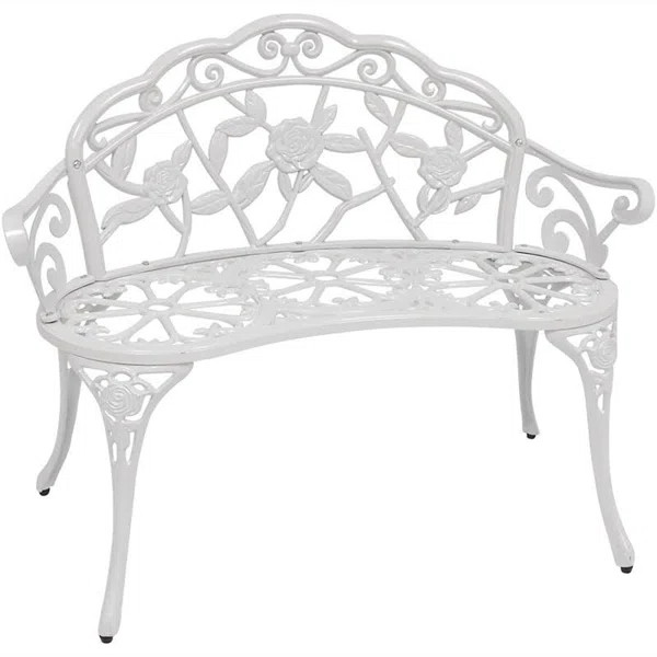 Encanto Rose Cast Iron and Cast Aluminum Garden Bench | Wayfair North America