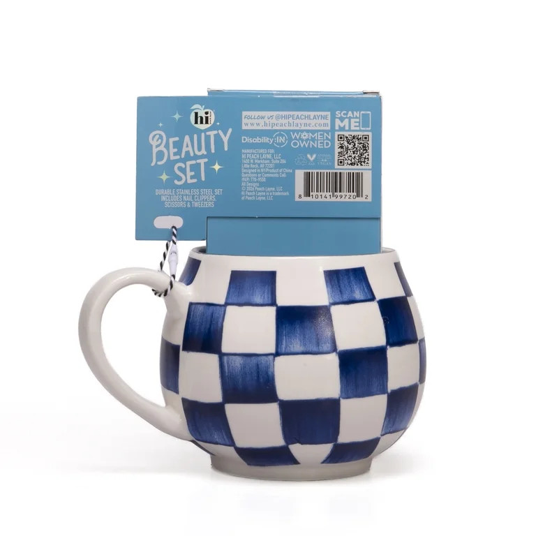 Hi Peach Layne Mother's Day Blue Coffee Mug with Manicure Set | Walmart (US)