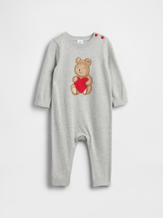 Baby Brannan Bear Heart Sweater One-Piece | Gap (US)