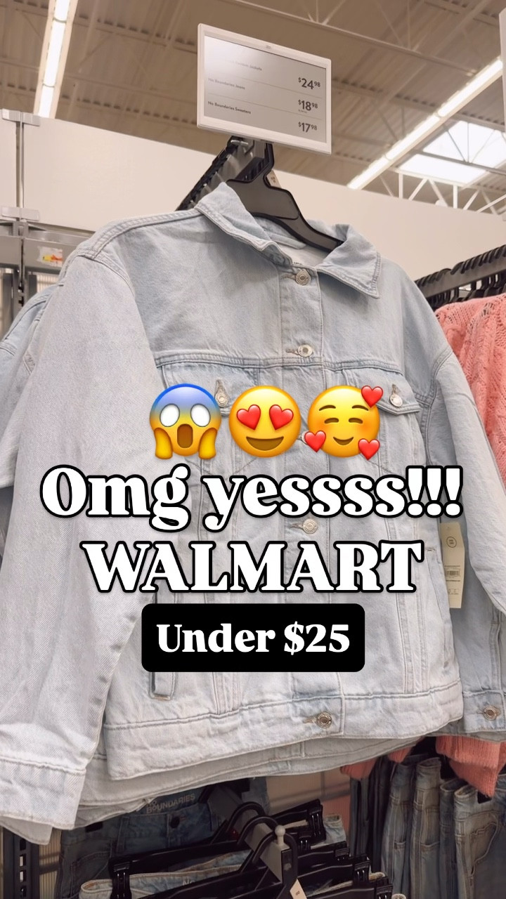She’s cuuuute & she’s under $25!!! 🙌

Denim jacket
Oversized
Boyfriend fit 
Jean 
Walmart
No boundaries 

#walmartpartner #denimjacket #walmartfinds #springfinds #newarrivals #closetstaples 