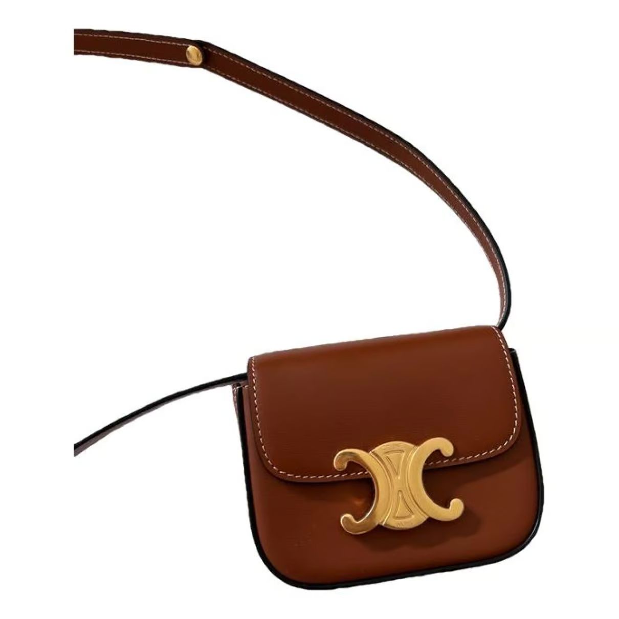 Triomphe leather handbag Celine Brown in Leather - 38496183 | Vestiaire Collective (Global)