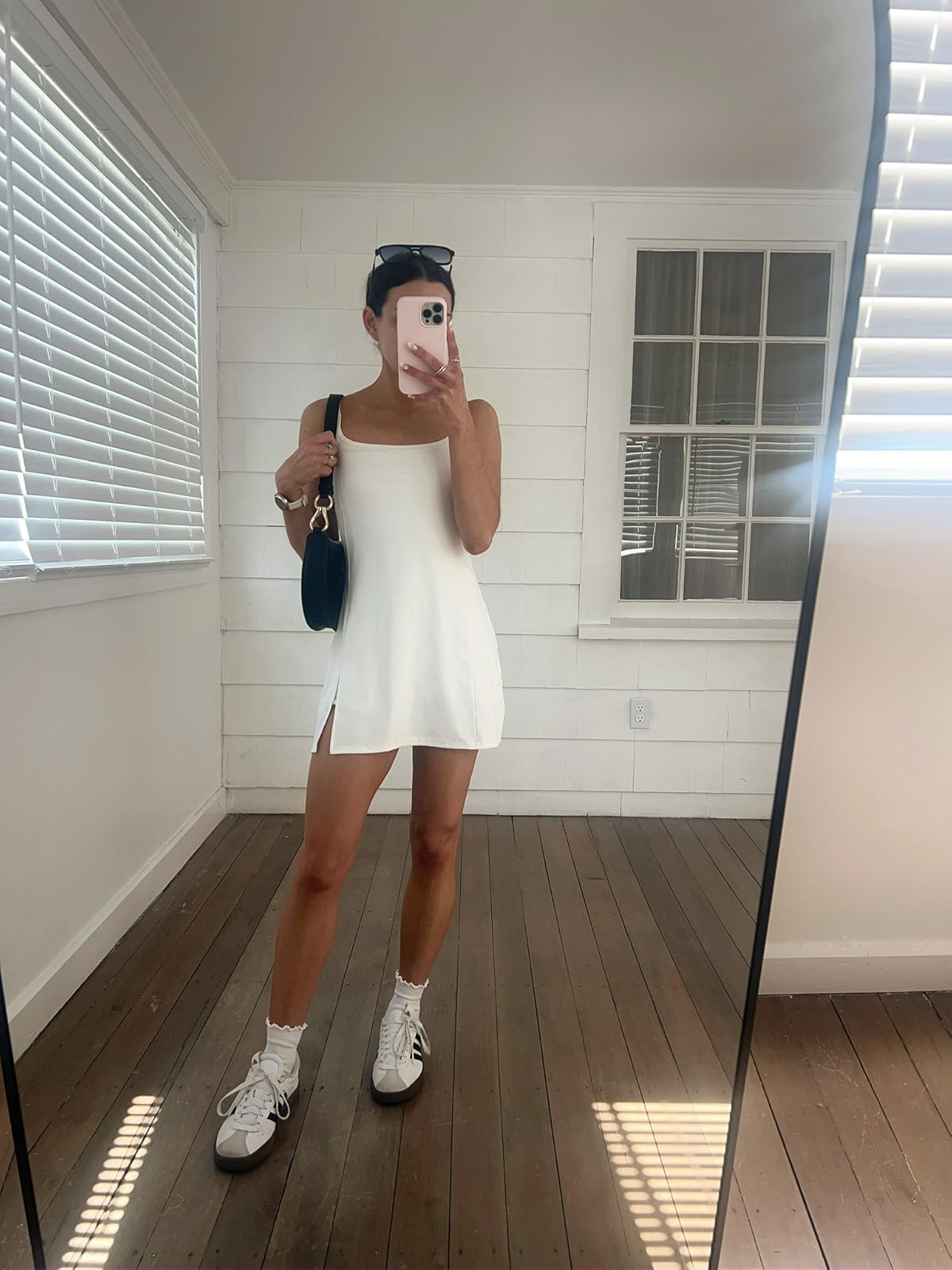 Summer outfit- dress in XS, sneakers true to size.
athletic dress/adidas sneakers/black purse/casual summer outfit 
 

 

#LTKSeasonal #LTKPetite #LTKFindsUnder50