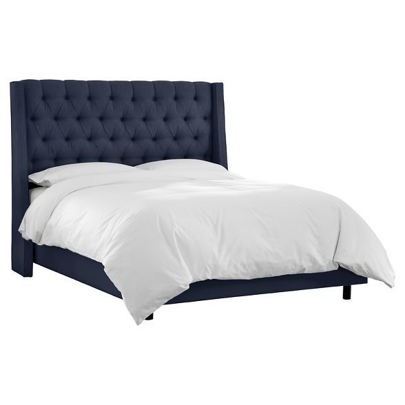 Gilford Tufted Linen Blend Wingback Bed - Threshold™ | Target