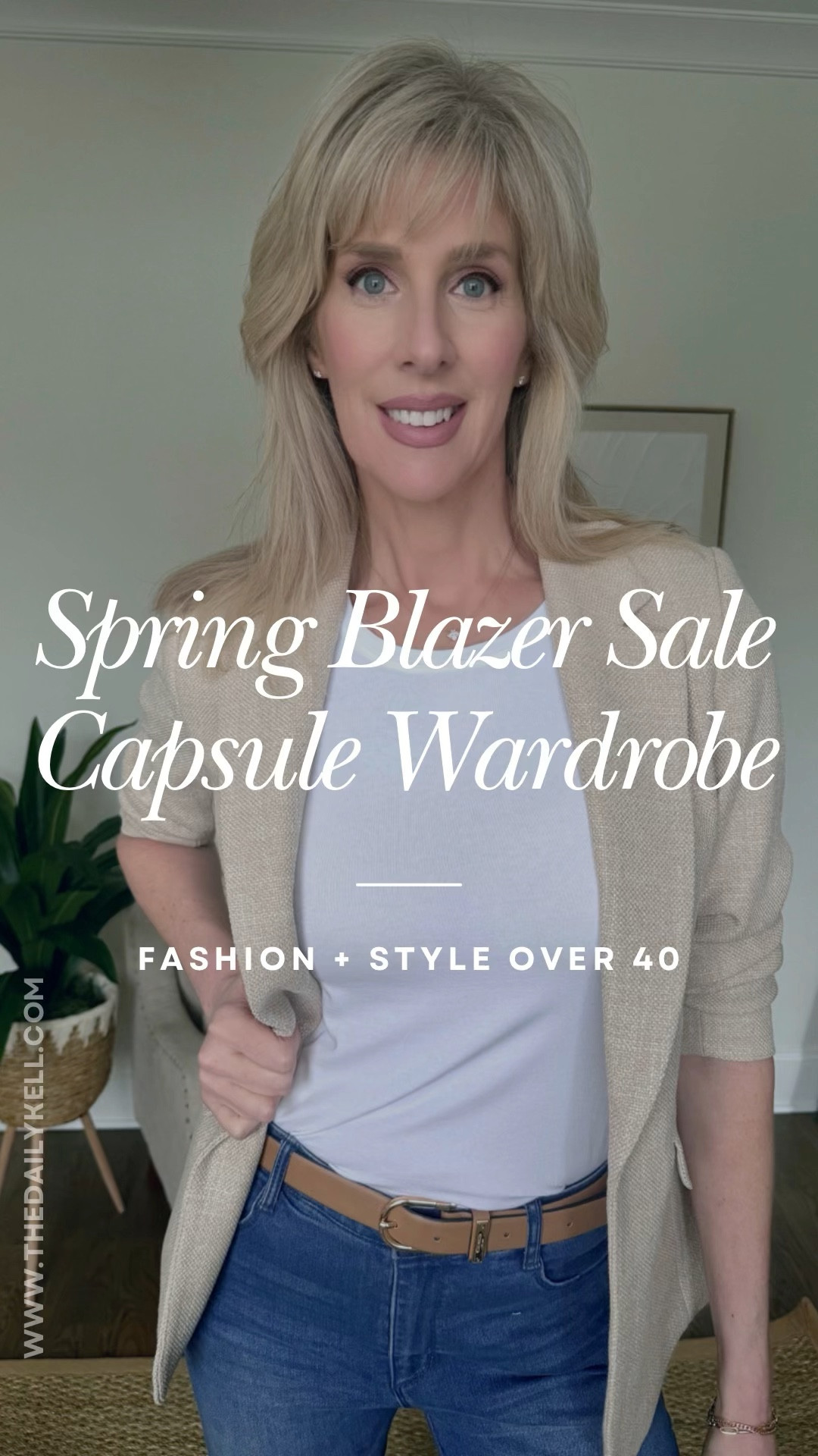 This is a great weight blazer jacket for spring and summer.  I’m wearing a size small to give a more tailored look.  

I’ve paired with denim but you can pair with dresses, skirts or shorts.  

#LTKfindsunder50 #LTKSpringSale #LTKover40