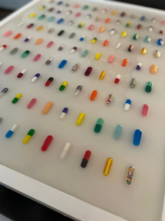 Custom Chill Pill Resin Art | Etsy (US)