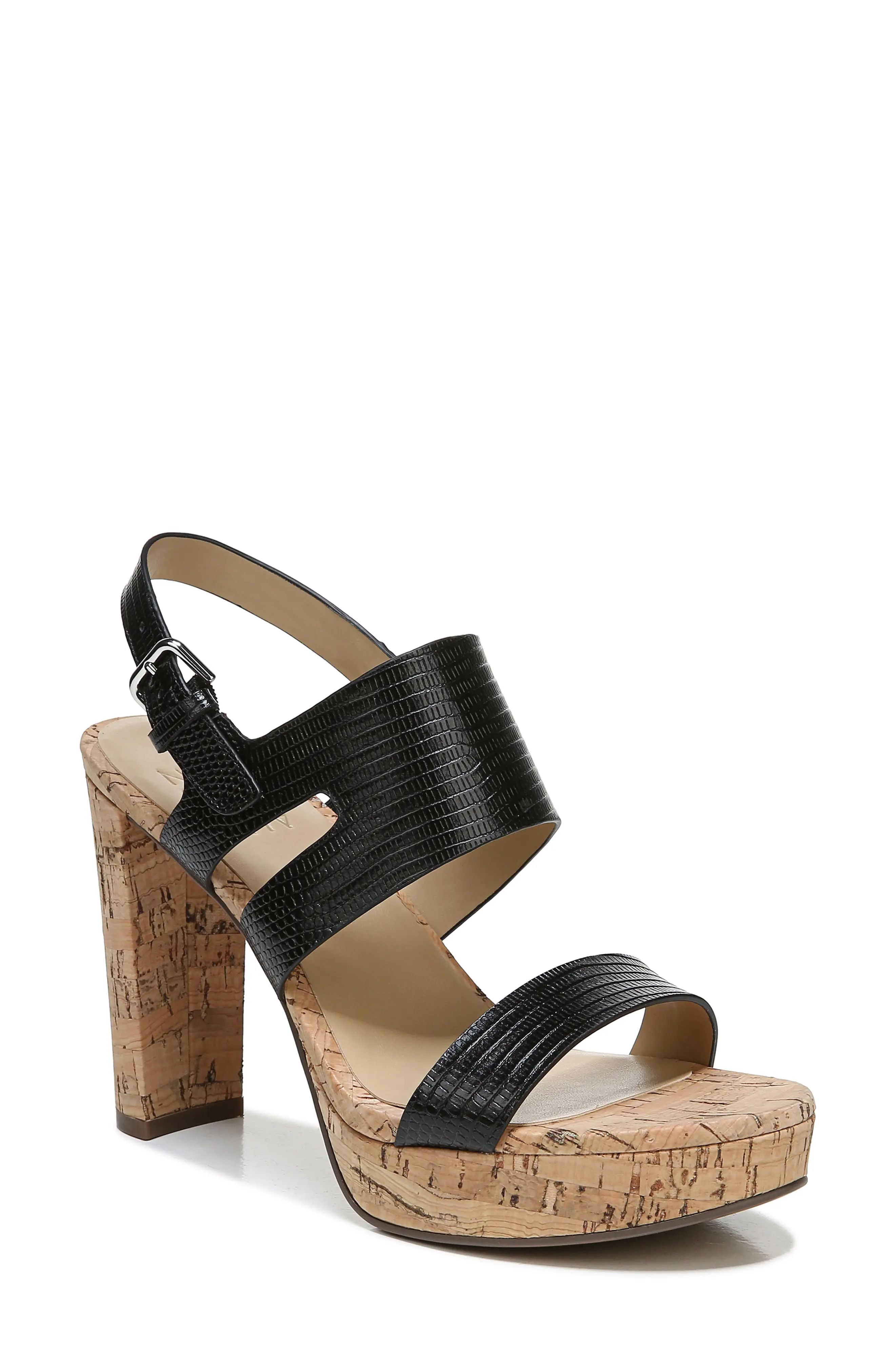 Women's Naturalizer Marla Slingback Sandal, Size 9.5 W - Black | Nordstrom