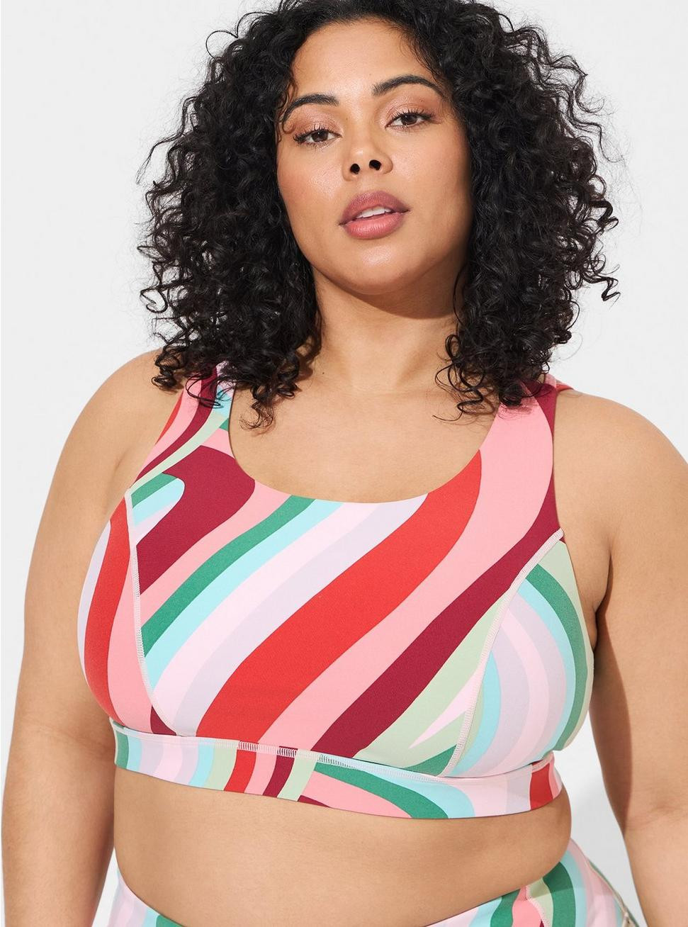Low-Impact Wireless Lattice Back Active Sports Bra | Torrid (US & Canada)