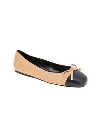 BCBGeneration Women's Hartly Square Toe Bow Ballet Flats - Macy's | Macy's