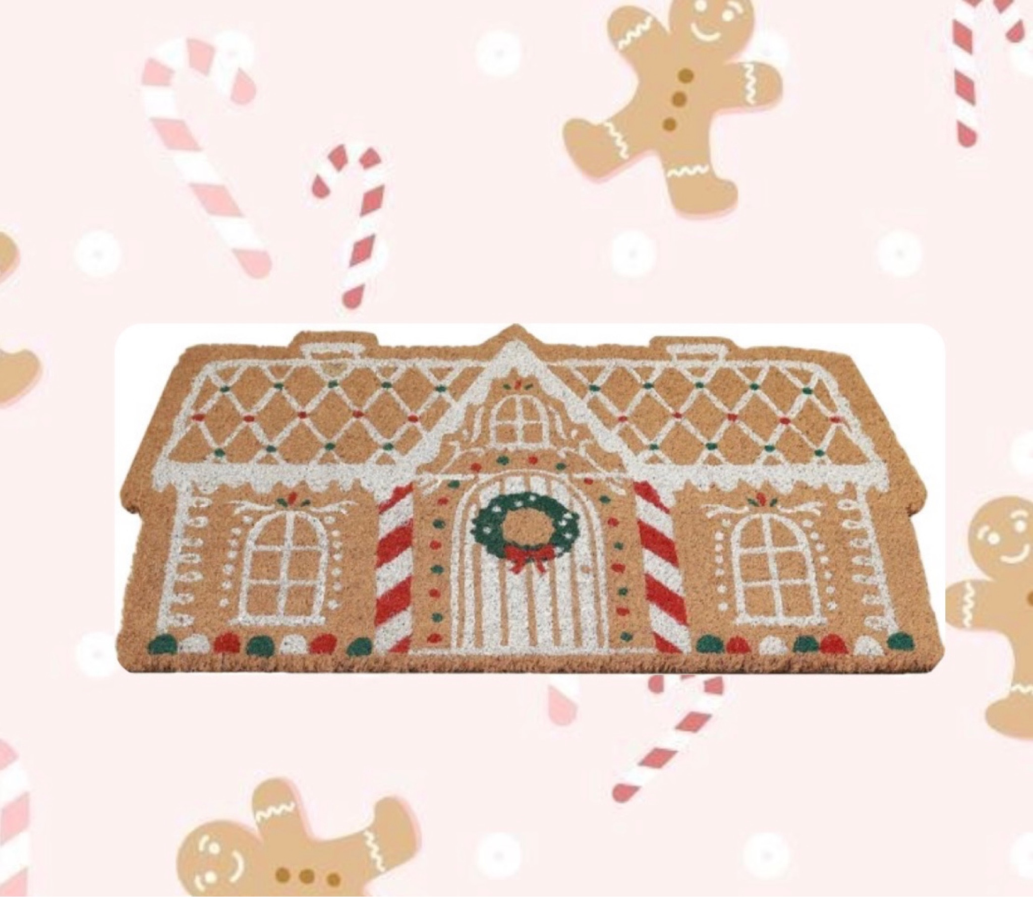 Gingerbread house doormat on sale! Christmas porch doormatt

#LTKSeasonal #LTKHoliday #LTKsalealert