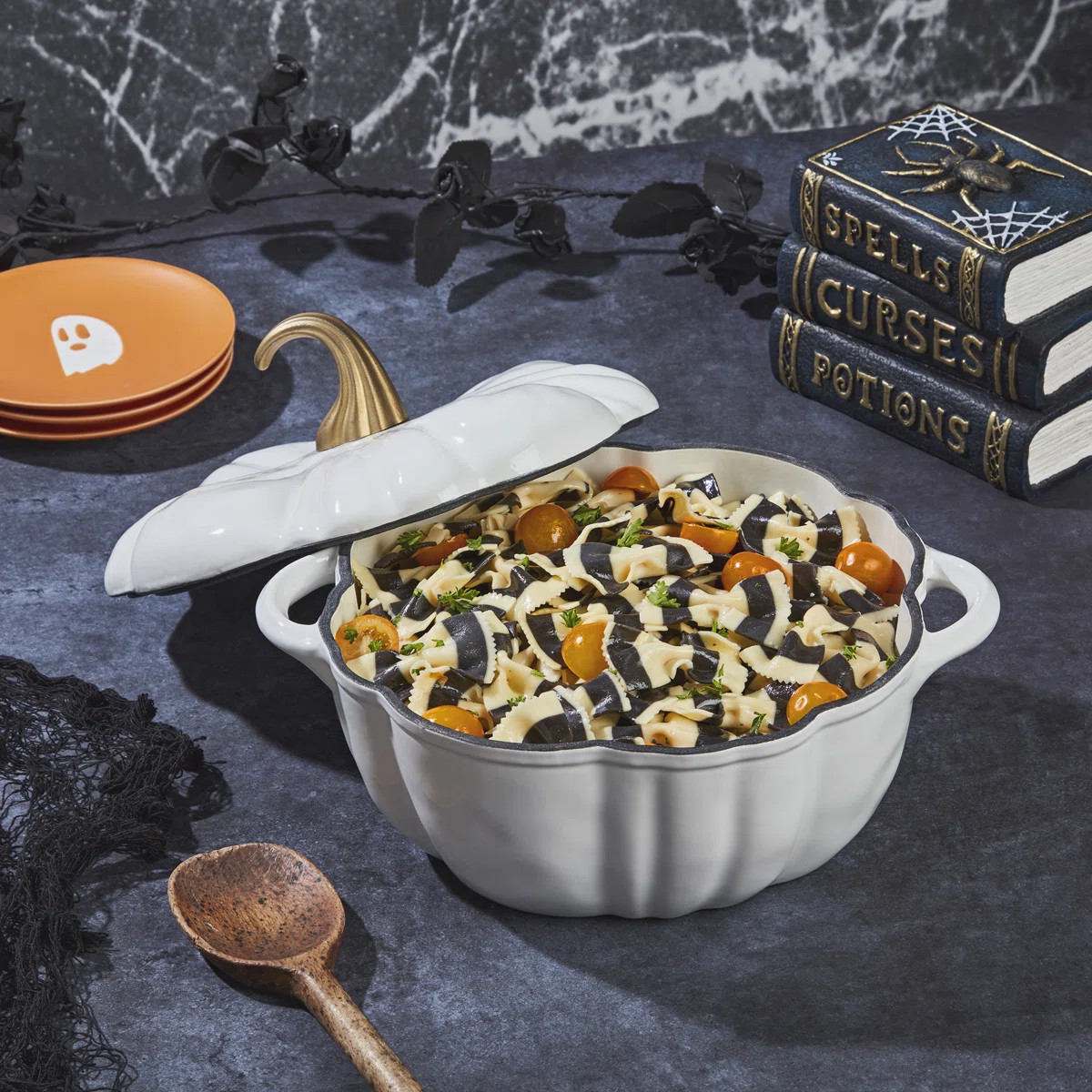 Smith and Clark Cast Iron Pumpkin Figural Dutch Oven | Wayfair North America