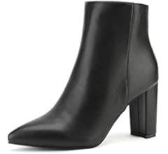 DREAM PAIRS Women's Chunky High Heel Ankle Booties | Amazon (US)