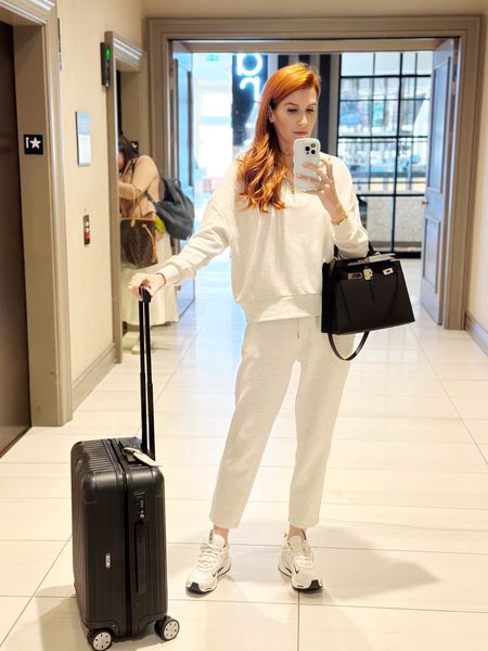 You know I am addicted to Varley and especially their “double soft” collection which feels like a silk/cotton blend. 
I wear this look multiple times a week and constantly for travel. It’s elevated and comfortable. 

#LTKworkwear #LTKU #LTKfit