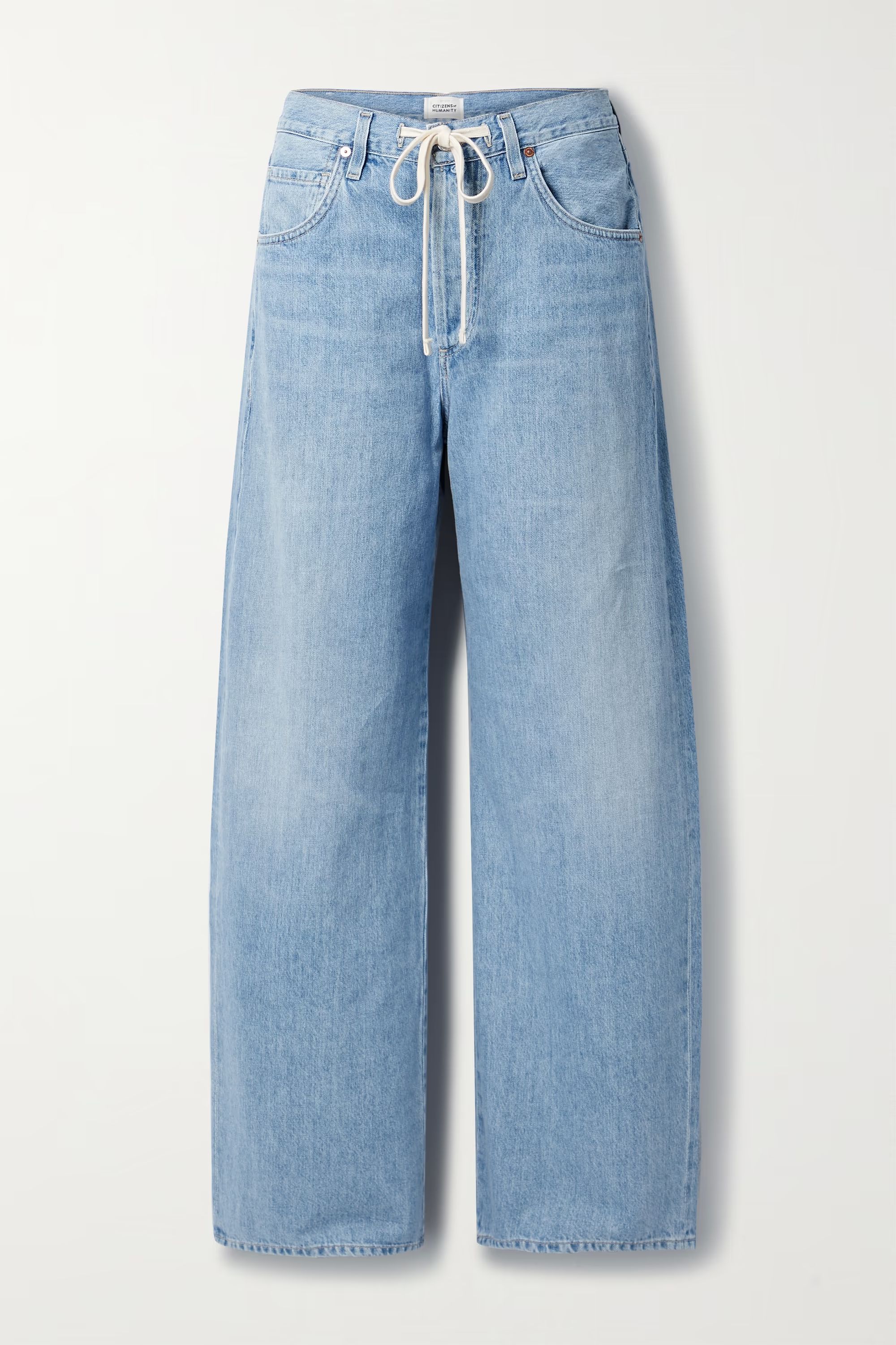 + NET SUSTAIN Brynn high-rise wide-leg organic jeans | NET-A-PORTER (UK & EU)