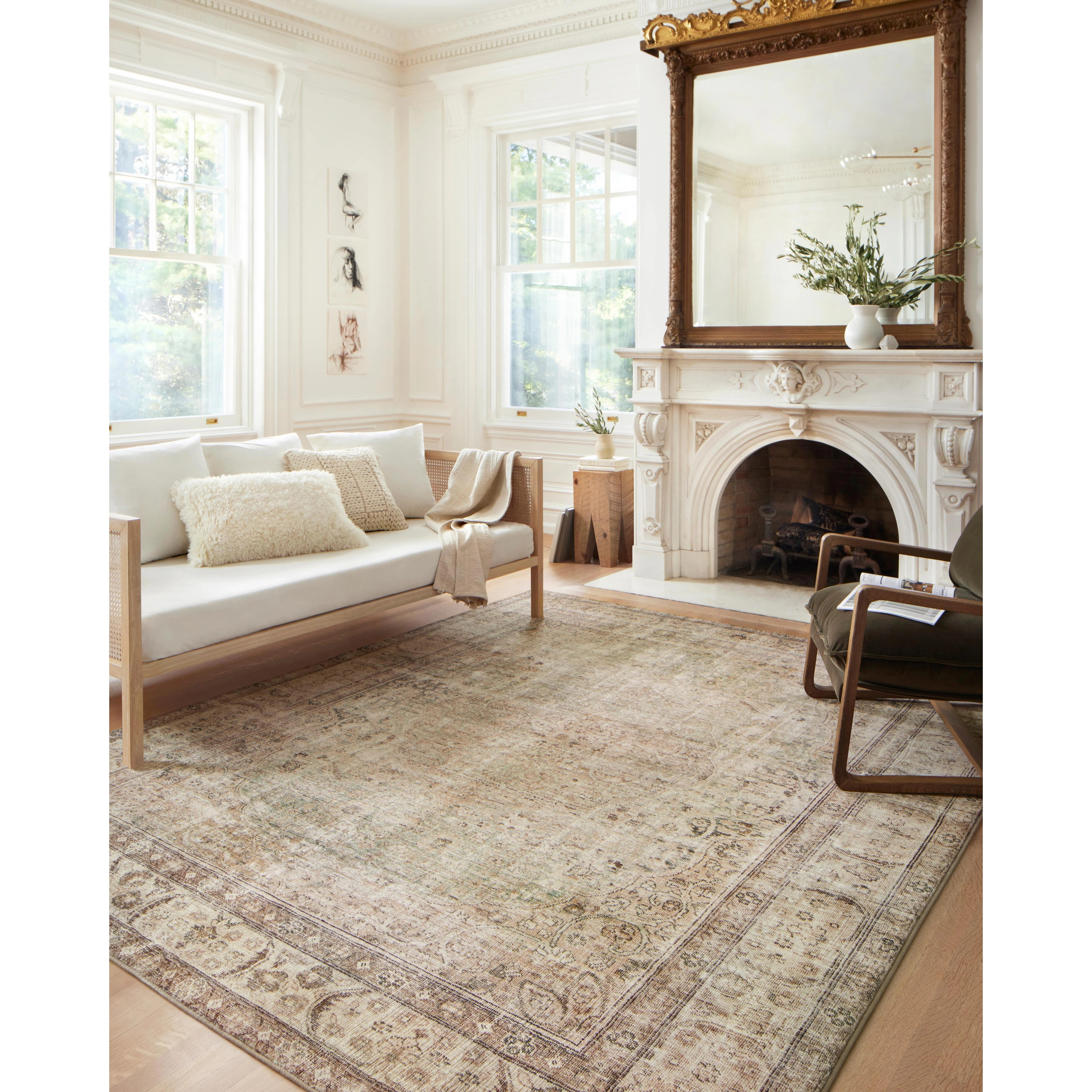Alexander Home Sara Antique Ultra Plush Area Rug | Overstock