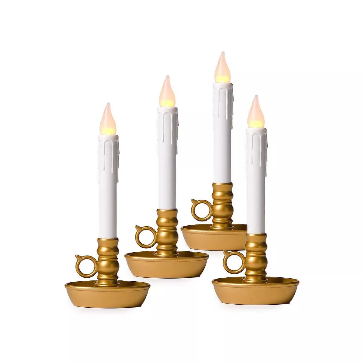 Plow & Hearth - 4-Pack Battery-Operated Single Window LED Window Candles | Target
