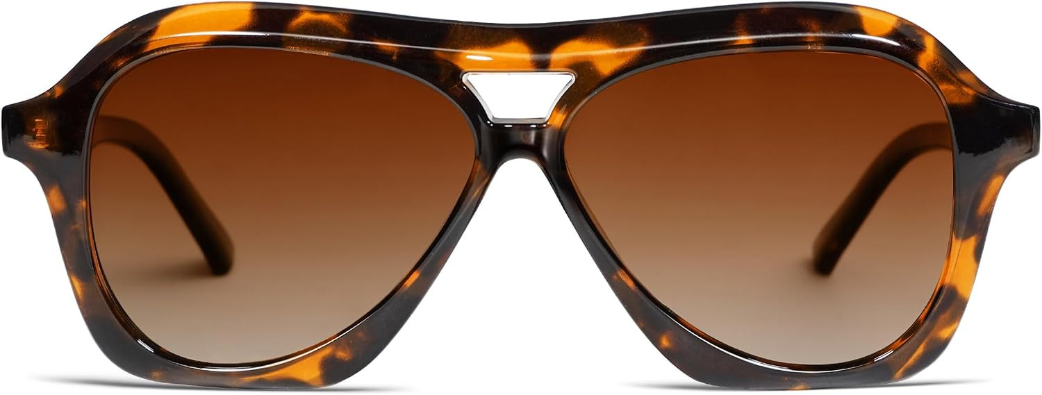 VANLINKER Retro 70s Square Aviator Sunglasses Womens Men VL9768 | Amazon (US)