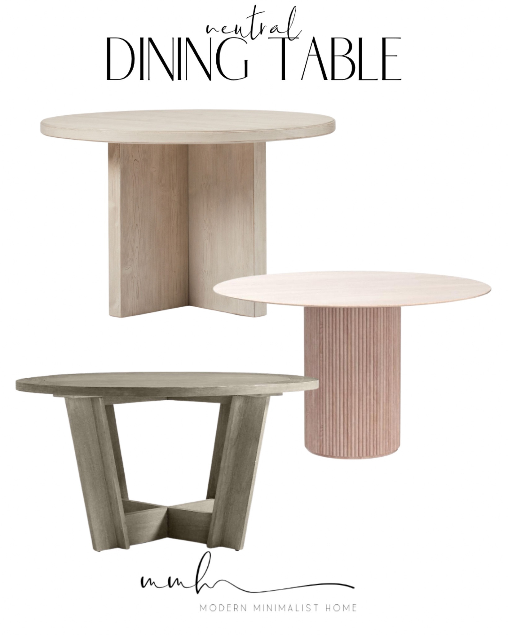 Santa Rosa Round Dining Table (48") curated on LTK