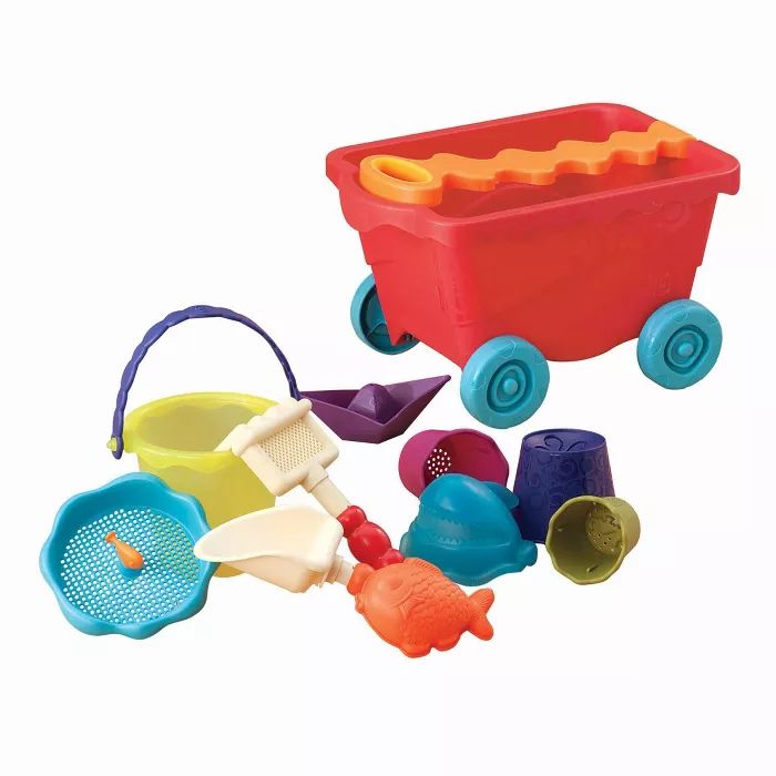 B. toys Wagon & Beach Playset - Wavy-Wagon Red | Target