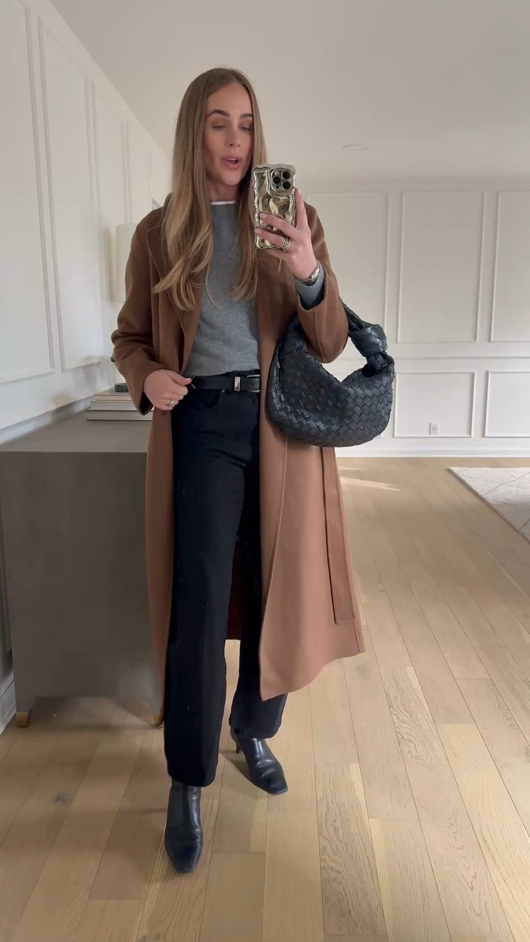 Fashion Jackson, camel coat (medium) grey cashmere sweater (small), white tee (small) black barrel jeans (tts or size down) 

#LTKootd #LTKOver40 #LTKCyberWeek