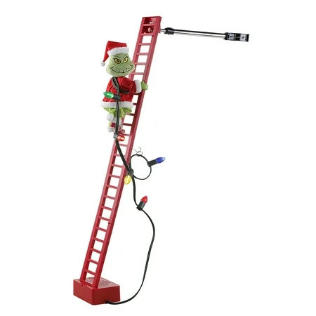 40" Animated Super Climbing Grinch Decoration | Walmart (US)