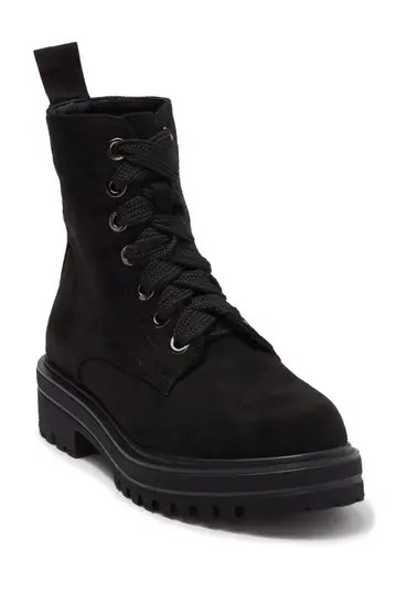 Catherine Catherine MalandrinoChampy Faux Suede Lace-Up Combat Boot | Nordstrom Rack
